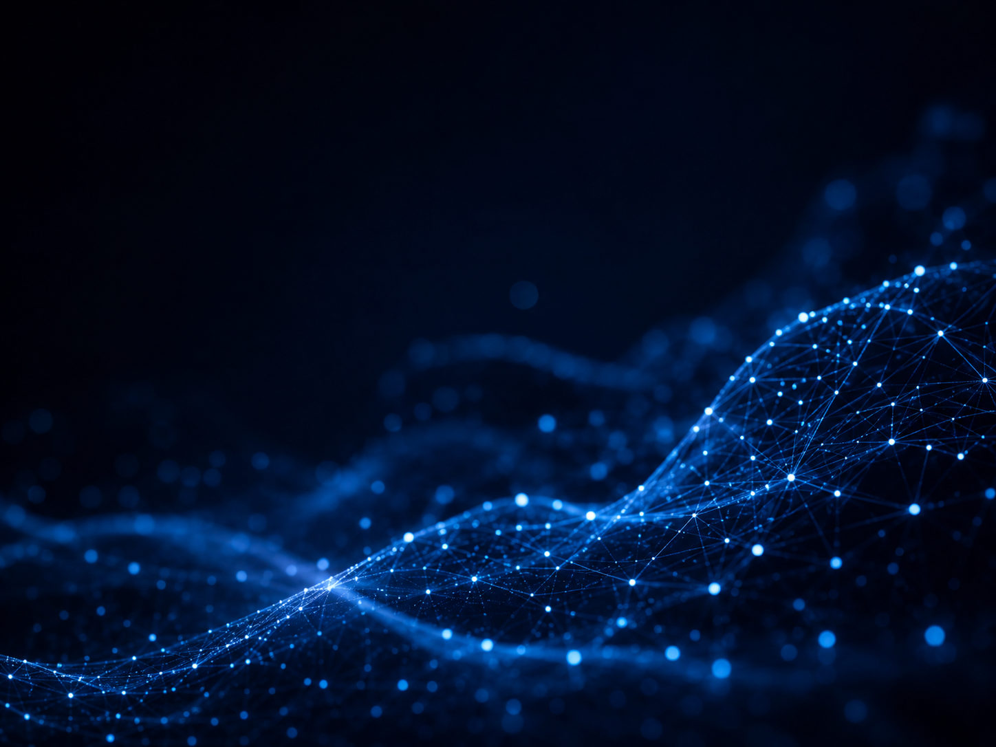 Abstract network of connected nodes